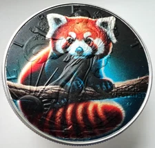 Red Panda - American Silver Eagle 1oz .999 Limited Edition Silver Dollar Coin