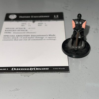 Dungeons & Dragons D&D Miniatures Harbinger HUMAN EXECUTIONER #46