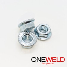 Hex Serrated Flange Nut Class 8 DIN 6923 Zinc Plated