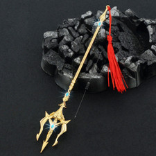 1/12 Scale Metal Trident Sword Spear for Aquaman 6'' 7'' Action Figure Weapon