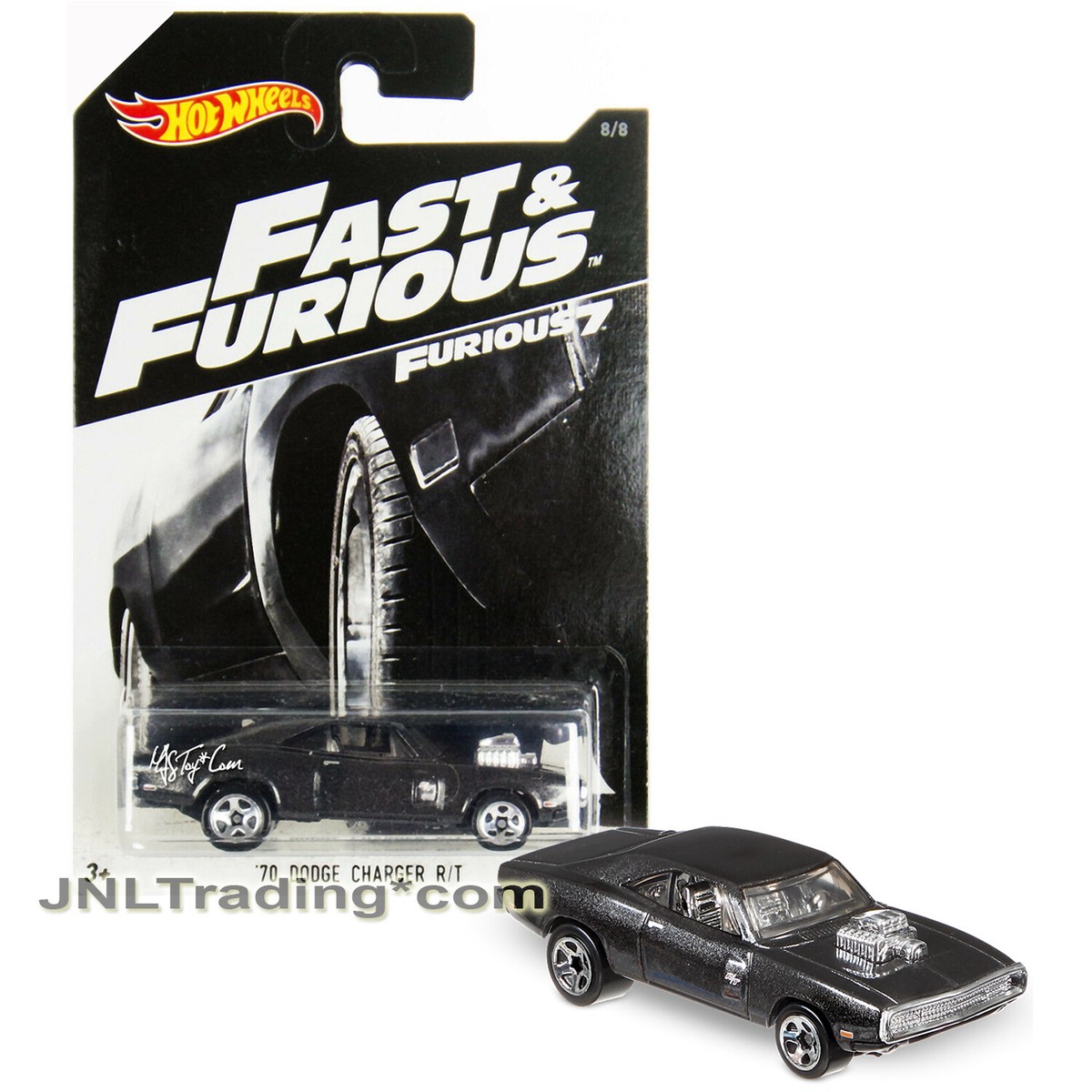 Year 2016 Hot Wheels Furious 7 1:64 Die Cast Car 8/8 Black