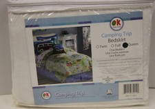 Camping Trip Bedskirt Bed Shirt Only  Queen Size