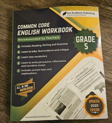 Common Core English Workbook: Grade 5 by Ace Academic Publishing Paperback NEW