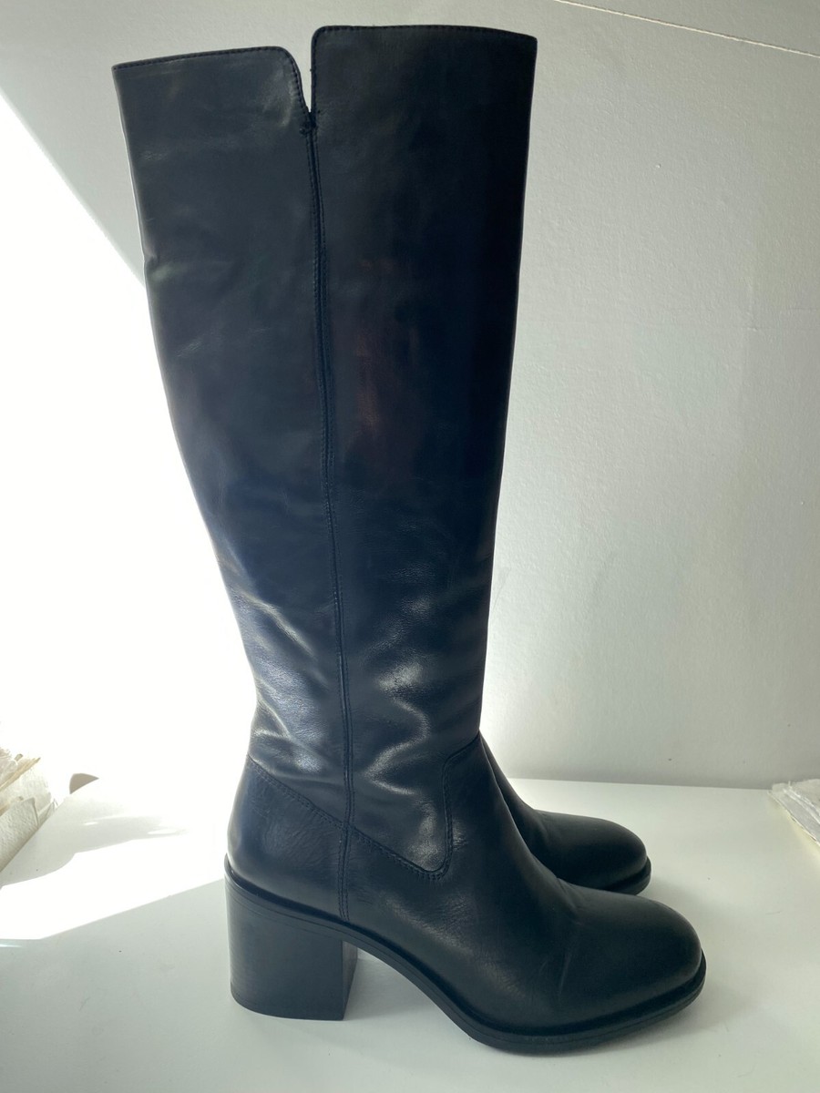 Clarks Current Stock Black Leather Knee-high Valvestino Hi Size 7/41
