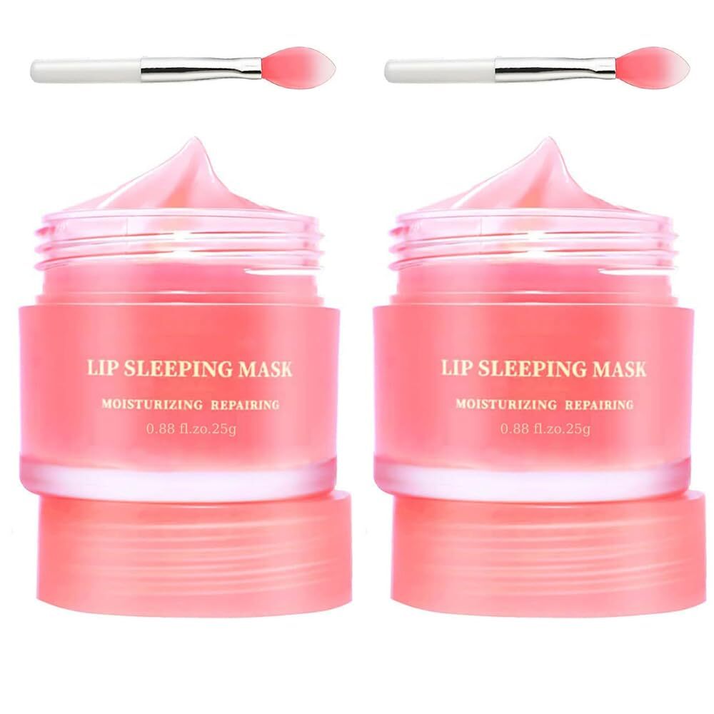 2PcsLip Sleeping Mask: Nourish, Hydrate, Vitamin C, Antioxidants, Flaky, and ...