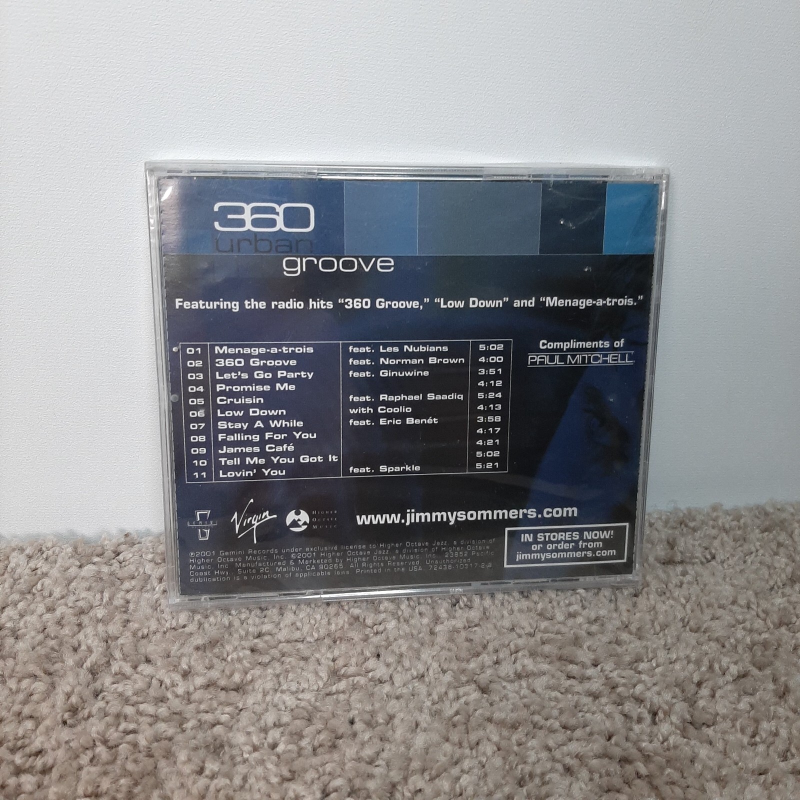 360 Urban Groove - Sommers, Jimmy - CD 2001-03-14 NEW Sealed