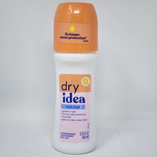 Dry Idea Roll-On Antiperspirant & Deodorant 72H Fresh Linen 3.25 fl oz (3 Pack) - Picture 2 of 5