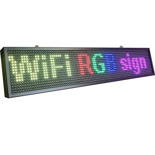 Sz CHANHONGRUN P10 40 x 8 inch Full Color Indoor Scrolling Sign for Advertising