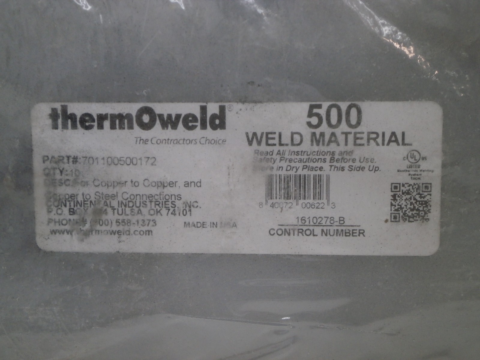 (10Pack) Thermoweld 500 Welding Weld Material Copper/Copper or