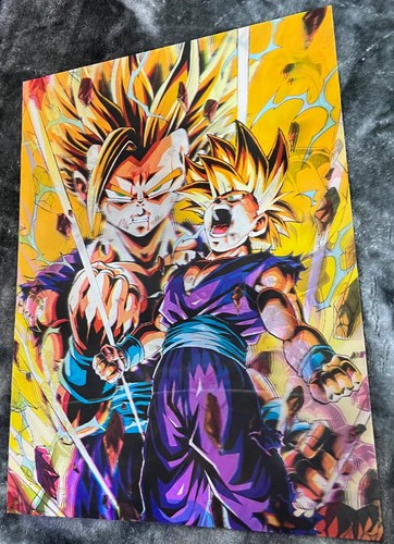 Goku,Vegeta,gohan-3D Lenticular Effect- Anime Dragon Ball Z Poster - Picture 5 of 8