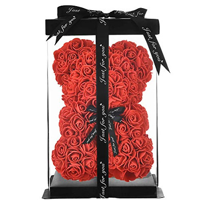 Buy Rose Bear Flower Teddy Doll With Box Birthday Wedding Valentine Lovers Gift Foam