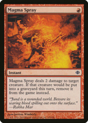 4 Magma Spray 4x x4 - LP - Shards of Alara - SPARROW MAGIC mtg