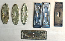 Vintage Plaque de propreté Ornement Serrure Porte armoire Tiroir Meuble Laiton