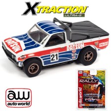 NEW Auto World Xtraction 1975 Datsun 620 Pickup Truck Red/White/Blue HO Slot Car