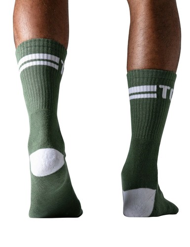 TOF Paris - Sports Socks - Pink/ Khaki/ Black/ White/ Grey - Picture 4 of 20