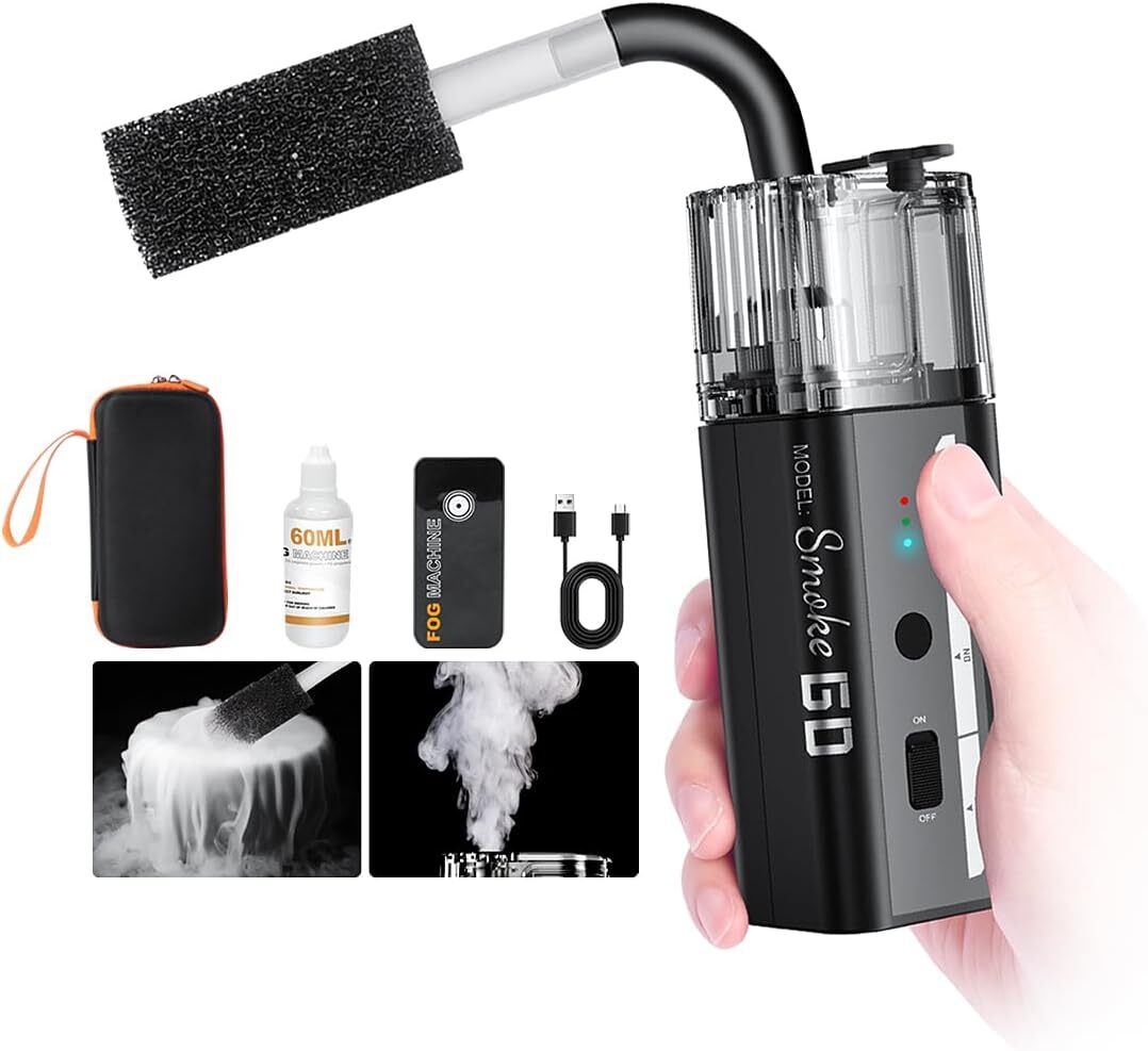 LENSGO Smoke GO 30W Portable Fog Machine Dry ice Smoke Stage Photography  Effect