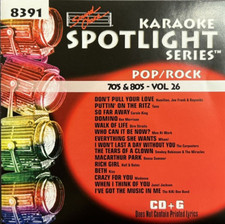 CDG KARAOKE, Sound Choice, Pop/Rock - 70s  80's, Vol 26 - 8391 - Very Good 