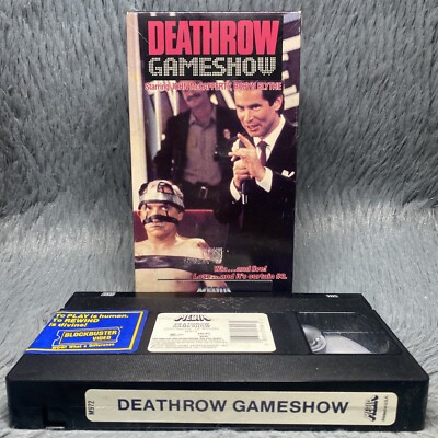 Deathrow Game Show VHS Tape 1988 Dark Comedy Rare Cult Movie Film