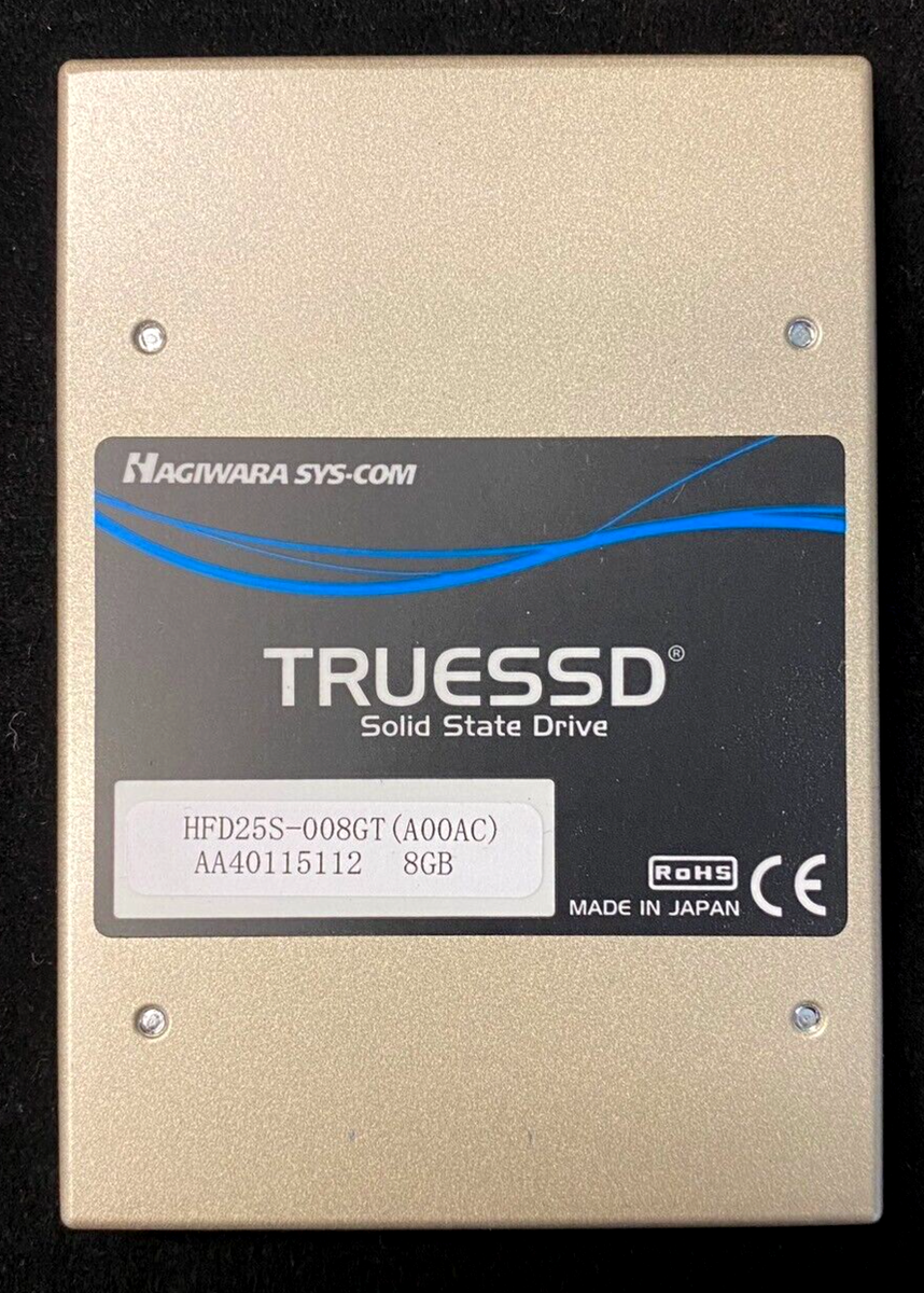 Brand New! HAGIWARA SYS-COM 8GB 2.5inch SATA SSD, TRUESSD, SLC, 0c to +70c Brand New! HAGIWARA SYS-COM 8GB 2.5inch SATA SSD, TRUESSD, SLC, 0c to +70c