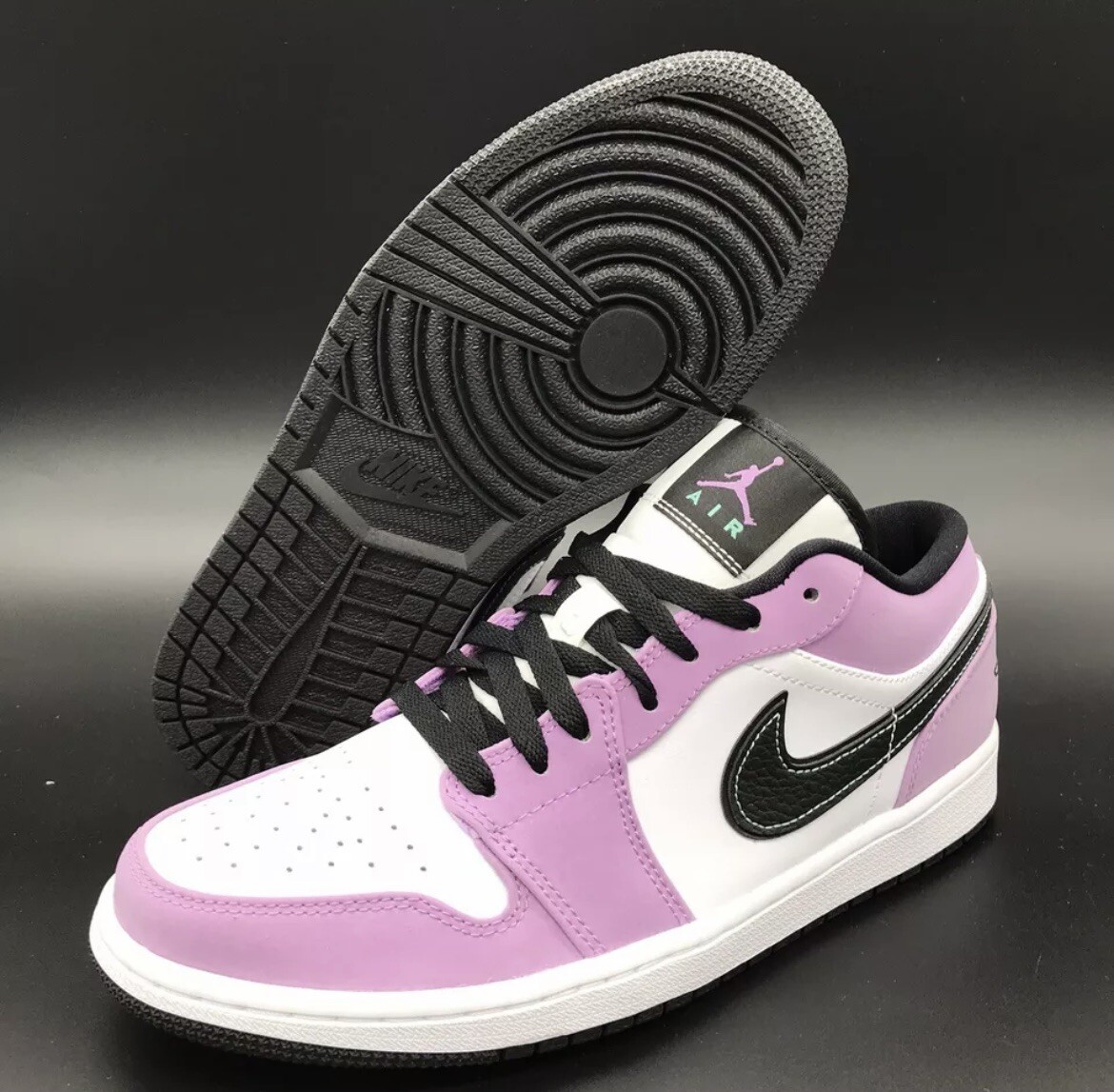 Nike Air Jordan 1 Low SE Violet Shock Black White Sneakers Men's Sz  CK3022-503 - Shopping.com