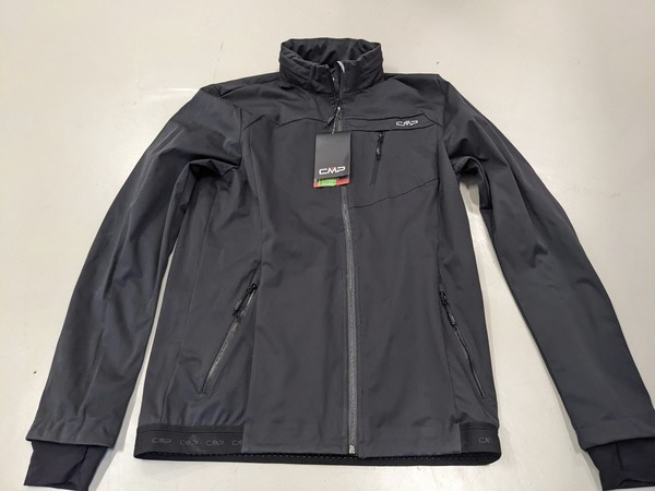 Cmp Campagnolo Herren Zip Hood Jacke GrößE 52 Schwarz 39A1157 U423-image