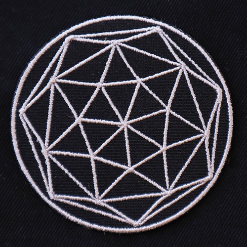 Aufnäher Dodekaeder Metatrons Würfel heilige Geometrie gold oder silber Patch - Picture 11 of 27