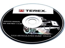 Terex TA35 Tier 2 Articulated Dumptruck Service, Maintenance, Workshop Manual