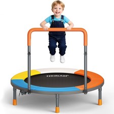 3FT Foldable Trampoline for - 36  Mini Small Trampoline with Handle Bar, Indo...