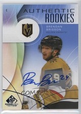 2024-25 Upper Deck SP Game Used Authentic Rookies Blue Brendan Brisson Auto 0i47