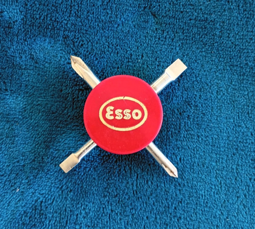 VINTAGE ESSO Gas & Oil Company 4 In 1 Screwdriver Advertising.