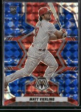 2022 Panini Mosaic #237 Matt Vierling Blue Camo Mosaic