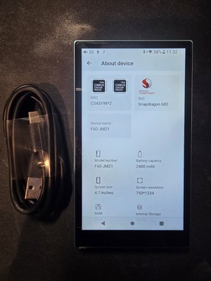 FiiO JM21 Android 13 Hi-Res Music Player Snapdragon