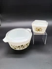 Lot Of 2 Vintage Pyrex Spring Blossom Lidded Casserole/ Refrigerator Dish
