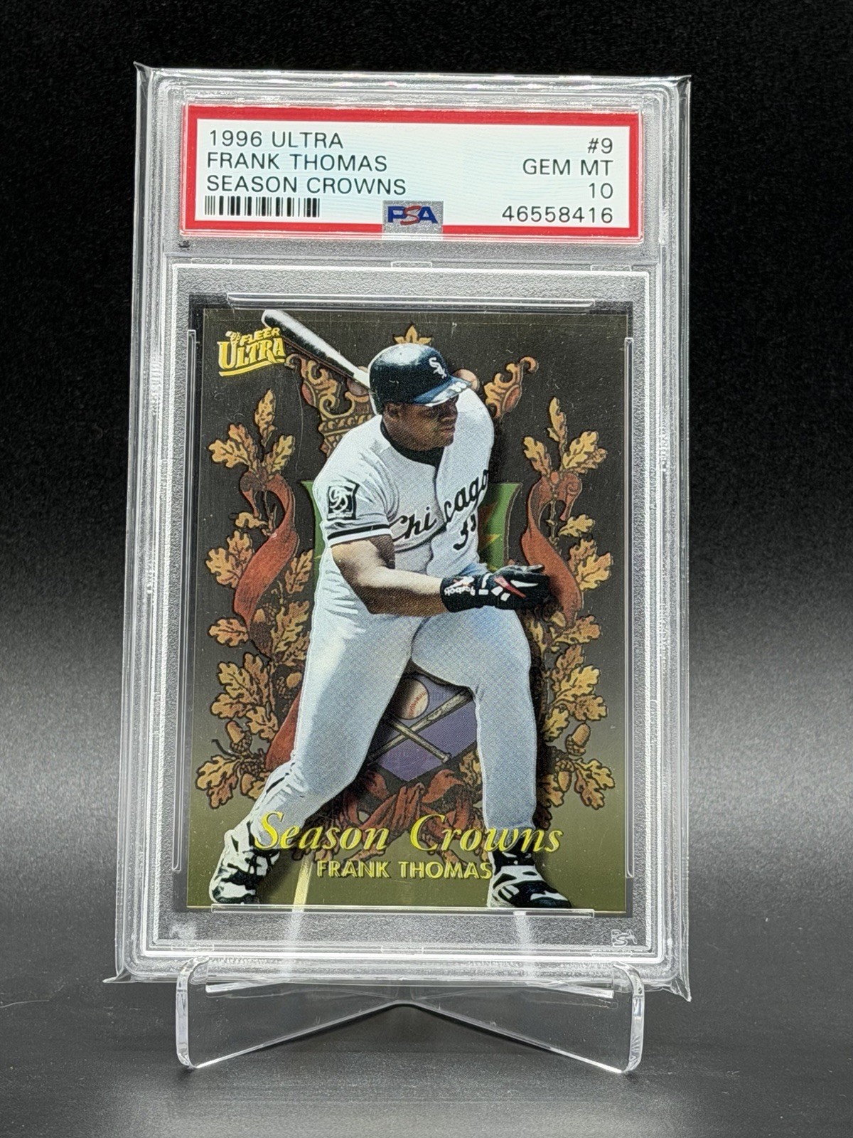 1996 Fleer Ultra Season Crowns Frank Thomas PSA 10 Gem Mint Rare Low Pop view 1