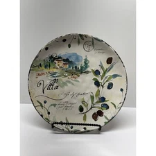 Dash of That Julie Paton Dinner Plate Villa Olives Branch 11" dish safe
