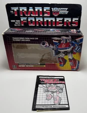 Vintage G1 Transformers Smokescreen - Vintage Box w Insert & Instruction Booklet