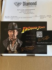 Indiana Jones Legends In 3D Indiana Jones 1/2 Scale Bust Diamond Signed by Rocco