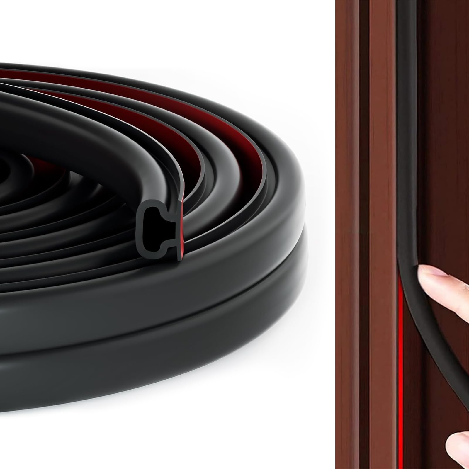 Joint de porte d'entrée isolant thermique en silicone blanc de 5 mètres