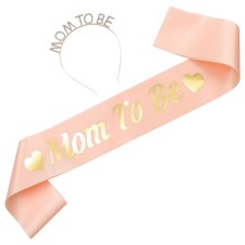  1 set mamma per essere la fascia a fascia baby shower a ranghi per i capelli di