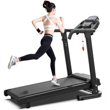 2.5HP Foldable Electric Treadmill Running Machine with Handles for Home 300lb