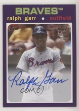 2020 Topps Archives Fan Favorites Purple 85/150 Ralph Garr #FFA-RG Auto s1i