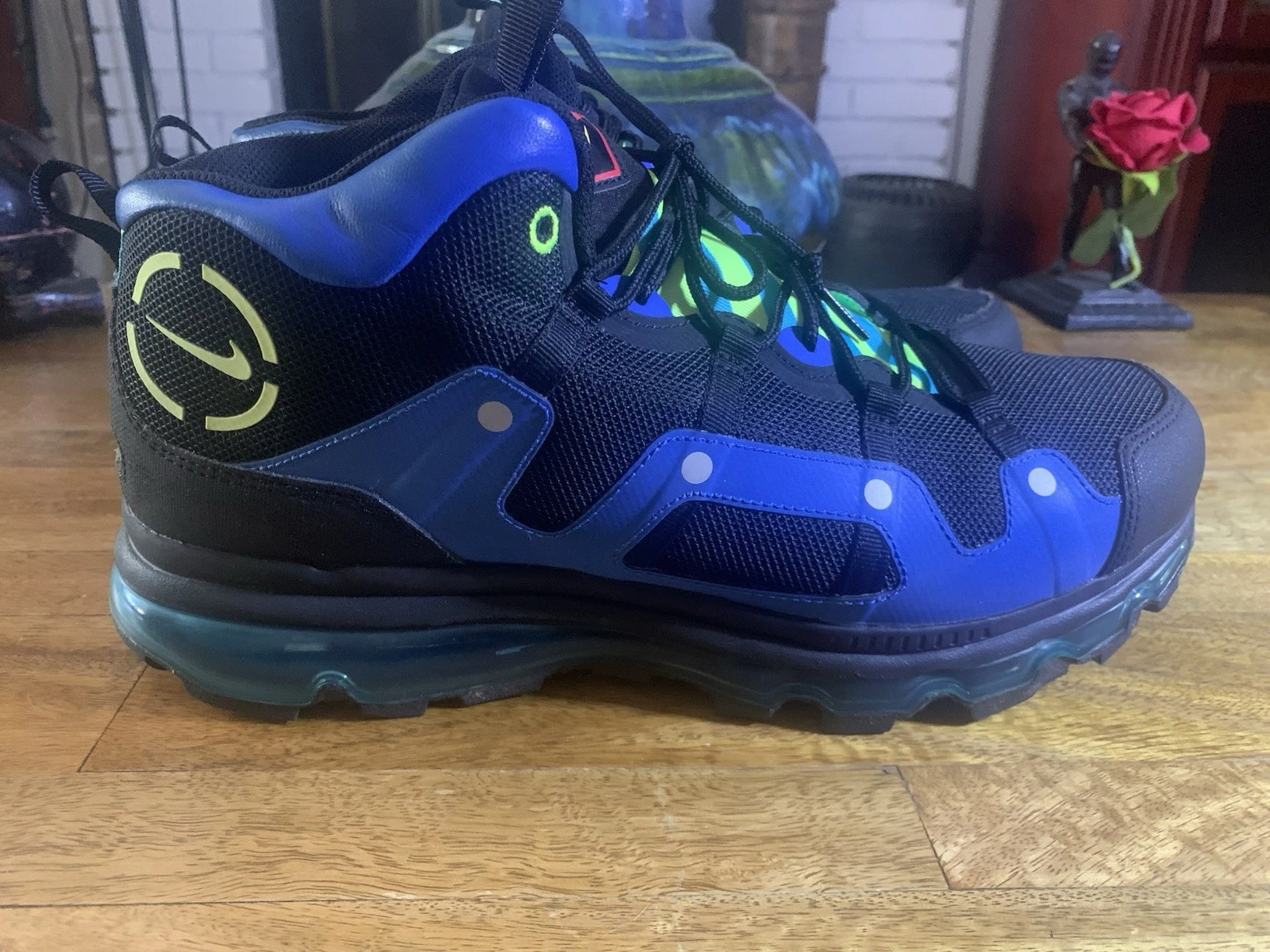 Mens Size 13 Nike Air Max Minot Black Blue