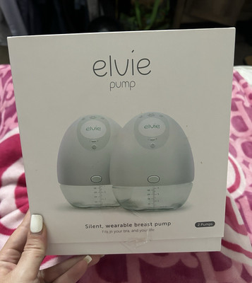 Elvie EP01 Silent Wearable Double Electric Breast Pump Set, App, BPA-Free