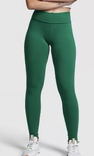New Victoria's Secret PINK Leggings Cotton Mid-Rise Fold over Green 2XL NWT