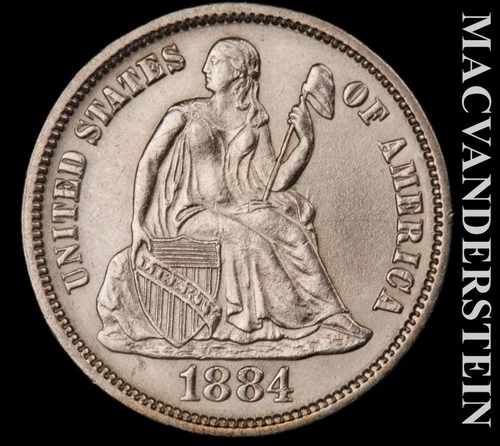 1884-P Seated Liberty Dime — photo from another recent sale