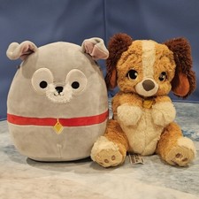 Disney Lady And The Tramp Plush Bundle Squishmallow Tramp Disney Parks Lady 10"