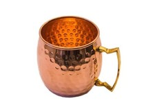 Set of 2- Mule copper beer mugs 100% pure copper ayurvedic design
