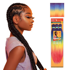 X-Pression Prestretched Braiding Hair - 3X Braid 58 Inch All Kanekalon Flame Ret