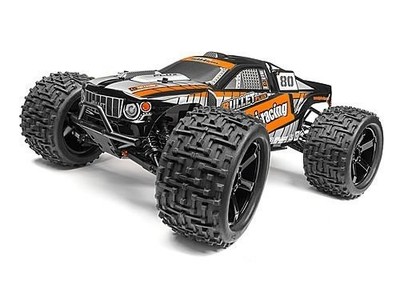 HPI Bullet St durchsichtiges Gehäuse mit Nitro/Flux Aufklebern