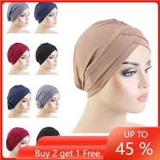 Hijab Women Hair Loss Cap Underscarf Muslim Inner Hat Turban Beanie Head Wrap